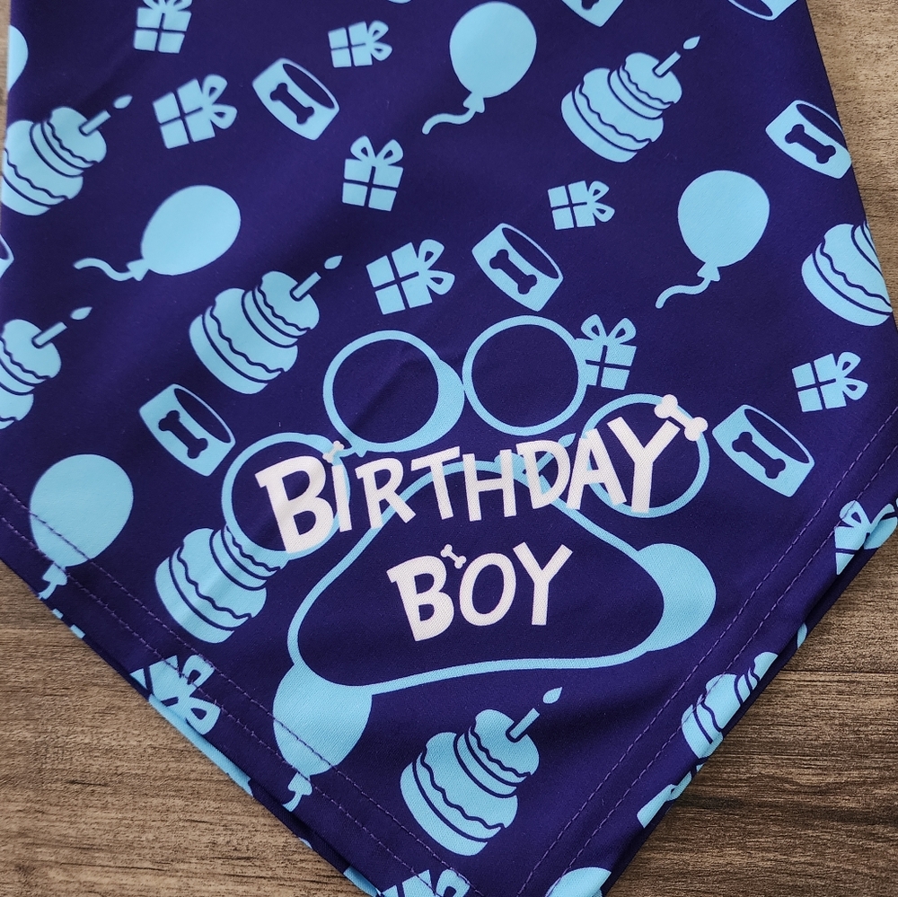 Dog Birthday Boy Welcome To My Party Bandana OSFM - Picture 9 of 13